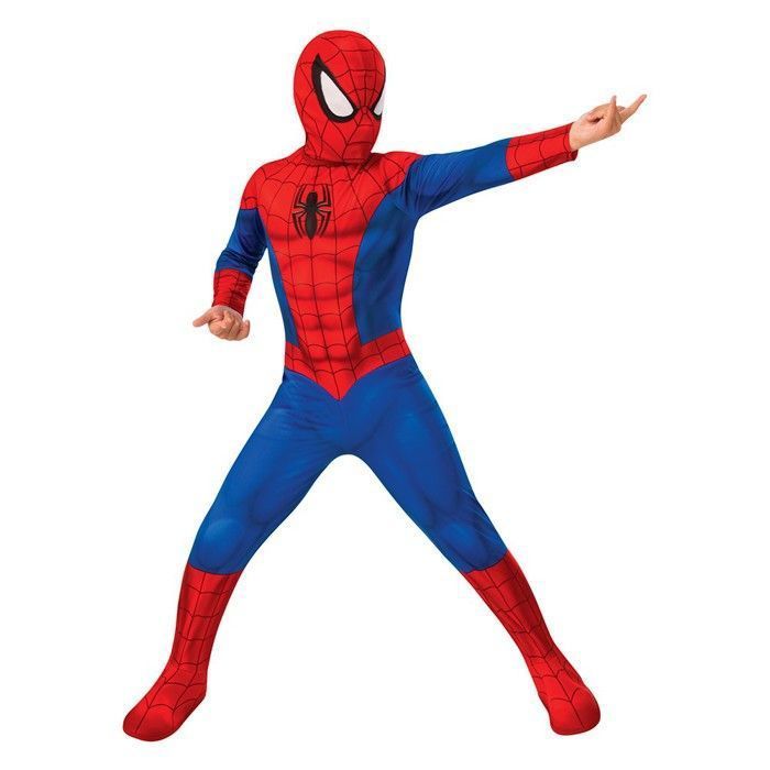 ULTIMATE SPIDER-MAN CLASSIC COSTUME FOR CHILDREN 5/6 YEARS OLD Red, Burgundy