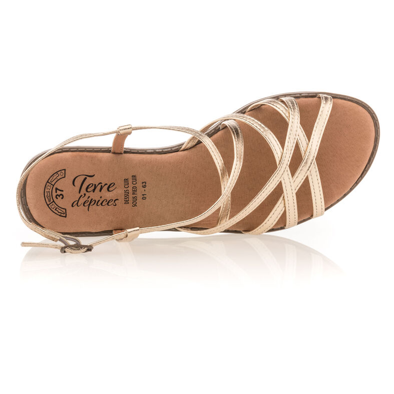 Sandalias amarillas para mujer / Zapatos de punta abierta