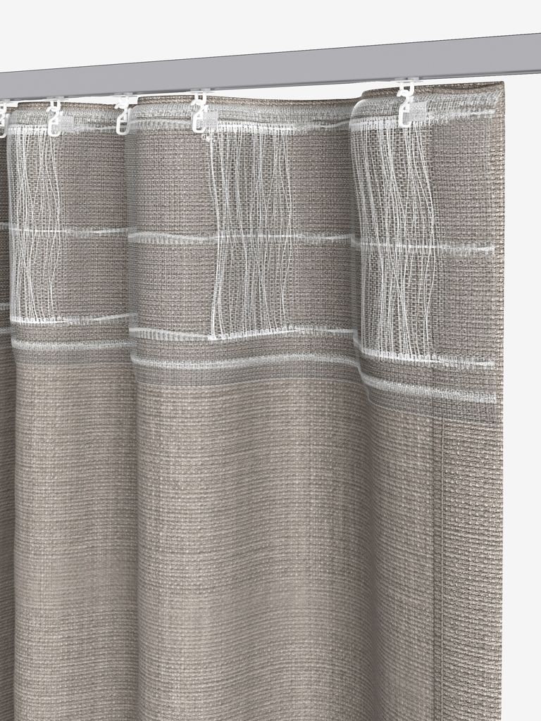 GODDO GODDO zavesa 1x135x245 cm temno peščena