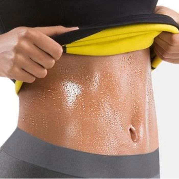 Camiseta de compressão modeladora masculina de manga curta - Efeito sauna que induz a transpiração - Preta - Fitness