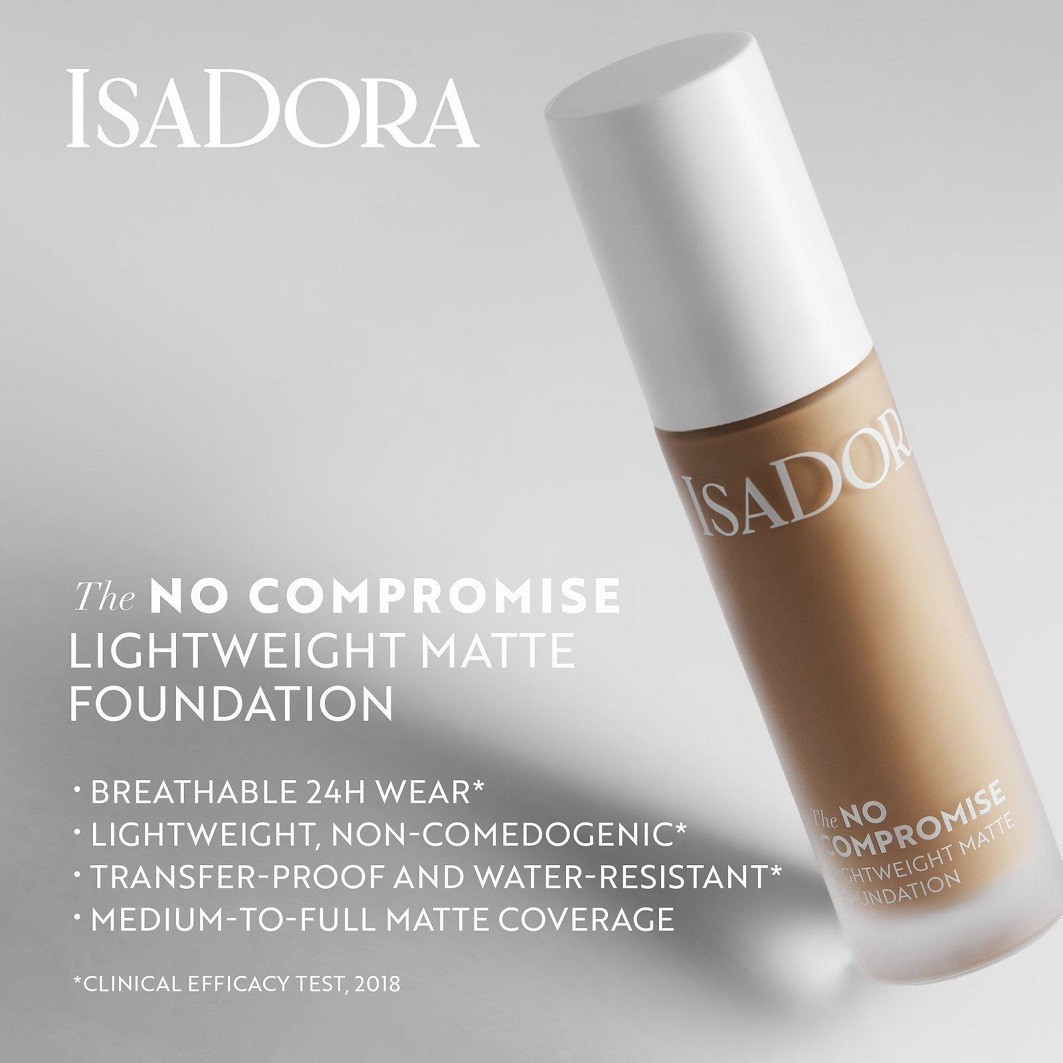 Isadora Foundation No Compromise Ľahký, matný podkladový make-up - 30 ml