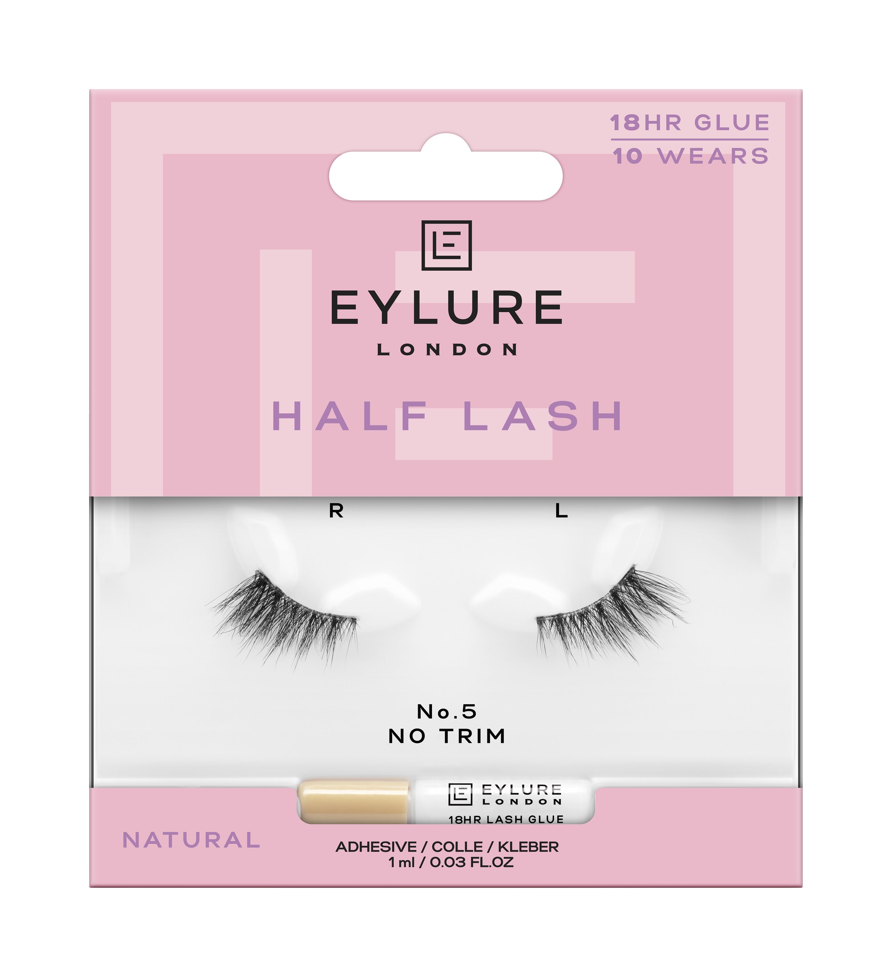 Umelé mihalnice Half Lash č. 05 bez zastrihnutia Umelé mihalnice