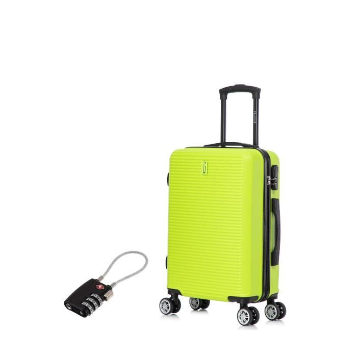 Valise Cabine 55x35x25cm | Valise CELIMS Weekend | ABS | Cadenas | 4 Roues 360 | Vert Pomme