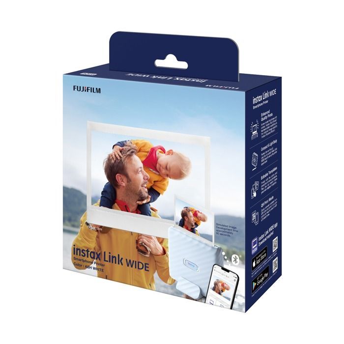 Stampante fotografica - Fujifilm - INSTAX WIDE LINK - Bluetooth - Formato grande - Design compatto