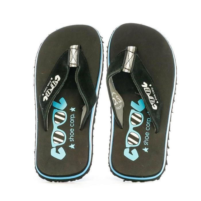 Cool Shoe Os Jungen-Flip-Flops, schwarz/blau