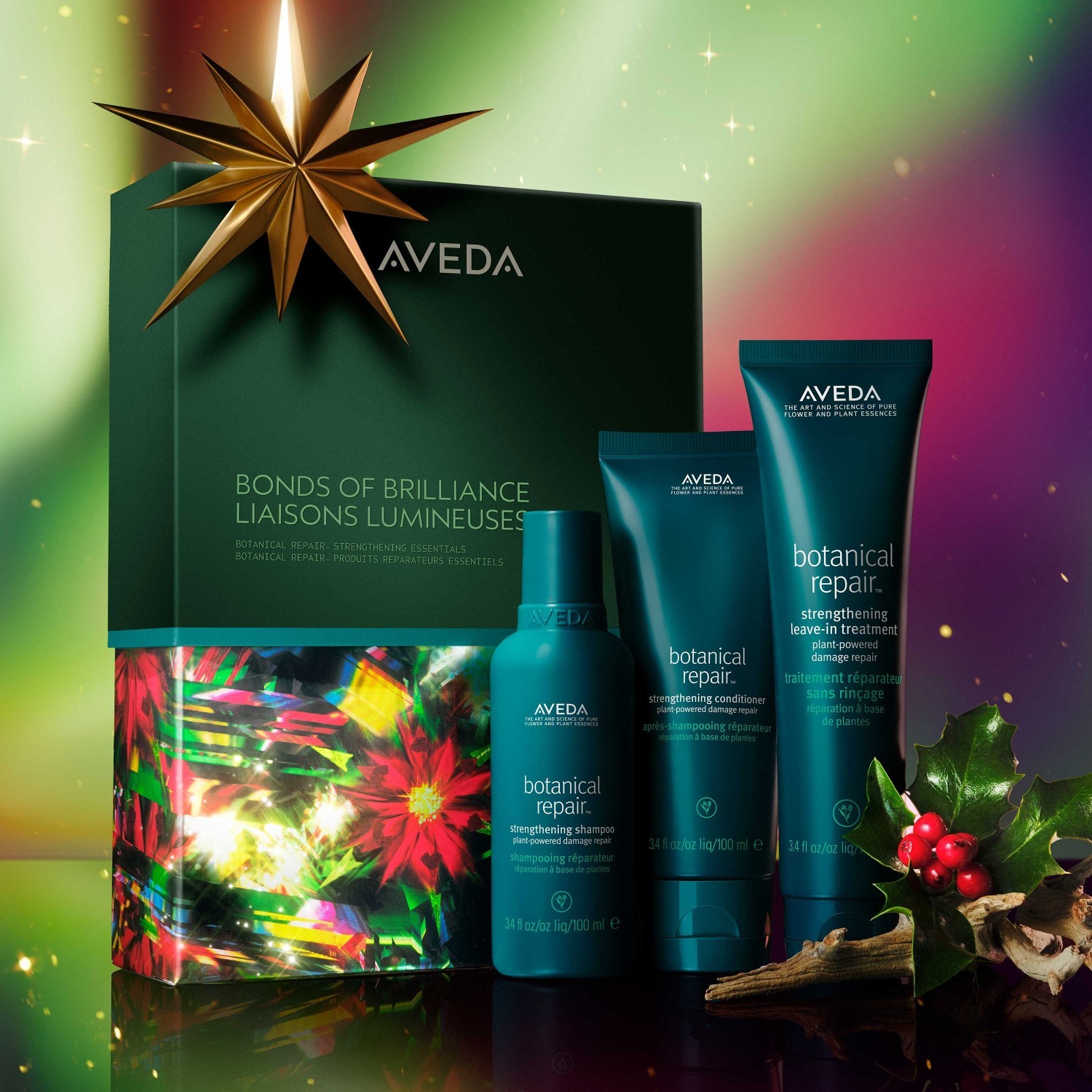Aveda komplet za nego las Botanical Repair™ Bonds of Brilliance – 1 kos