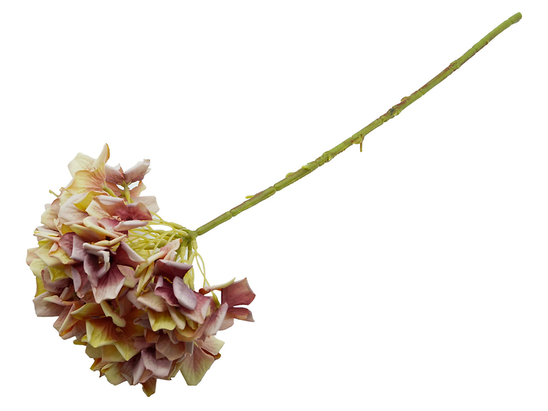 Sztuczna gałązka hortensja 56 cm beżowa