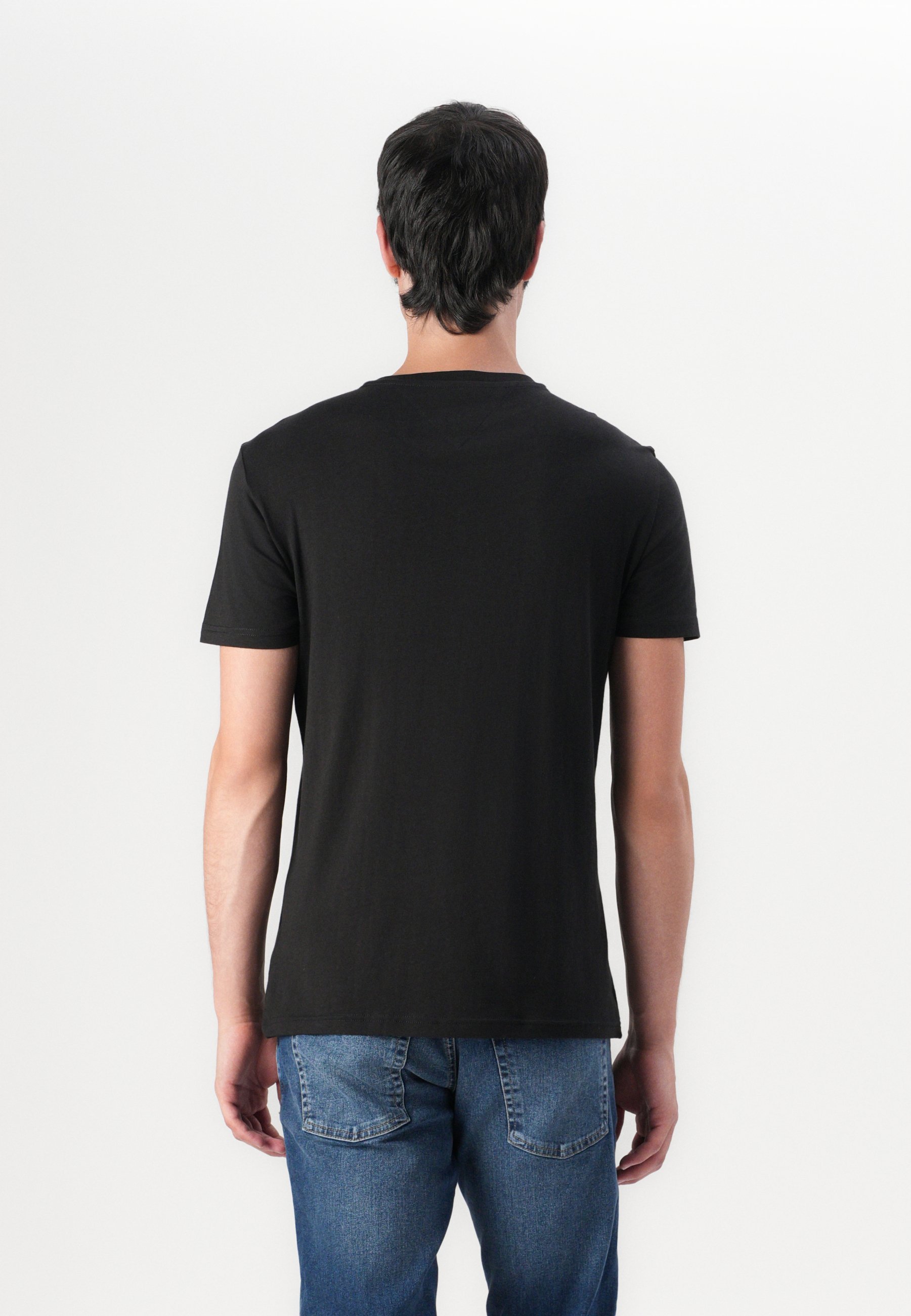 Tommy Jeans Slim T-shirt 3-pack - Basic T-shirt - zwart/grijs/ecru