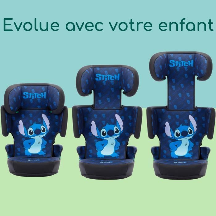 SAFETY 1st Disney© Helia i-Safe i-Size Stitch Car Seat, Group 2/3, 3.5 to 10/12 years, 15-36kg, Classic Stitch