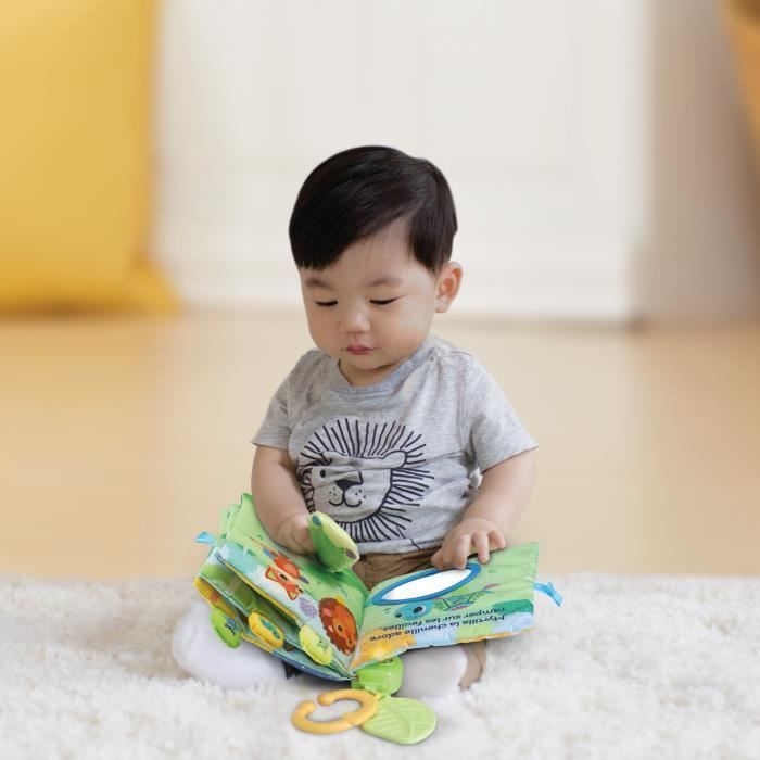 VTECH BABY - Pehmeä ja suloinen interaktiivinen kirja lapsille