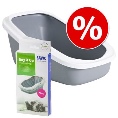 Savic Aseo Katzentoilette mit hohem Rand – 56 cm