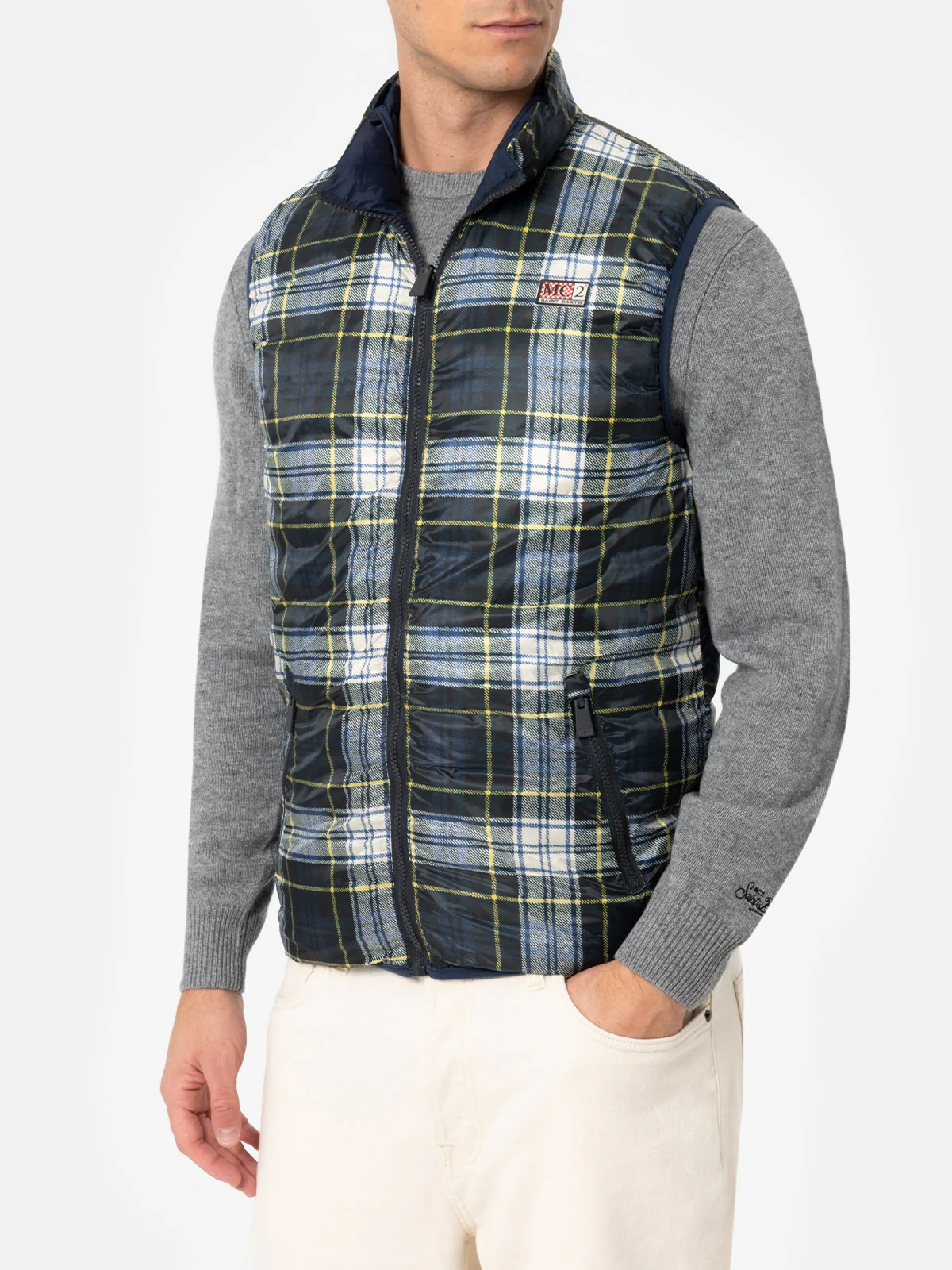 Chaleco acolchado azul marino para hombre de Aspen