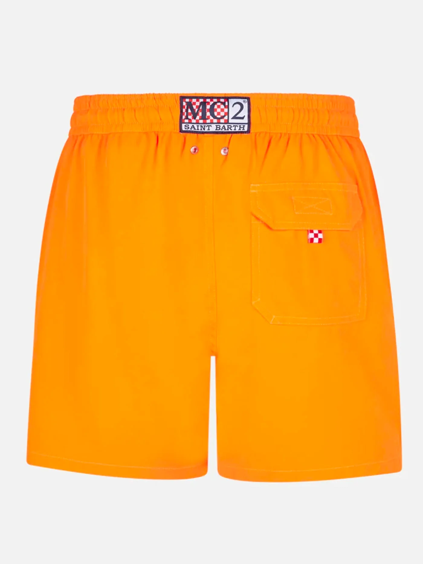 Herrekomfort badedragt i fluorescerende orange