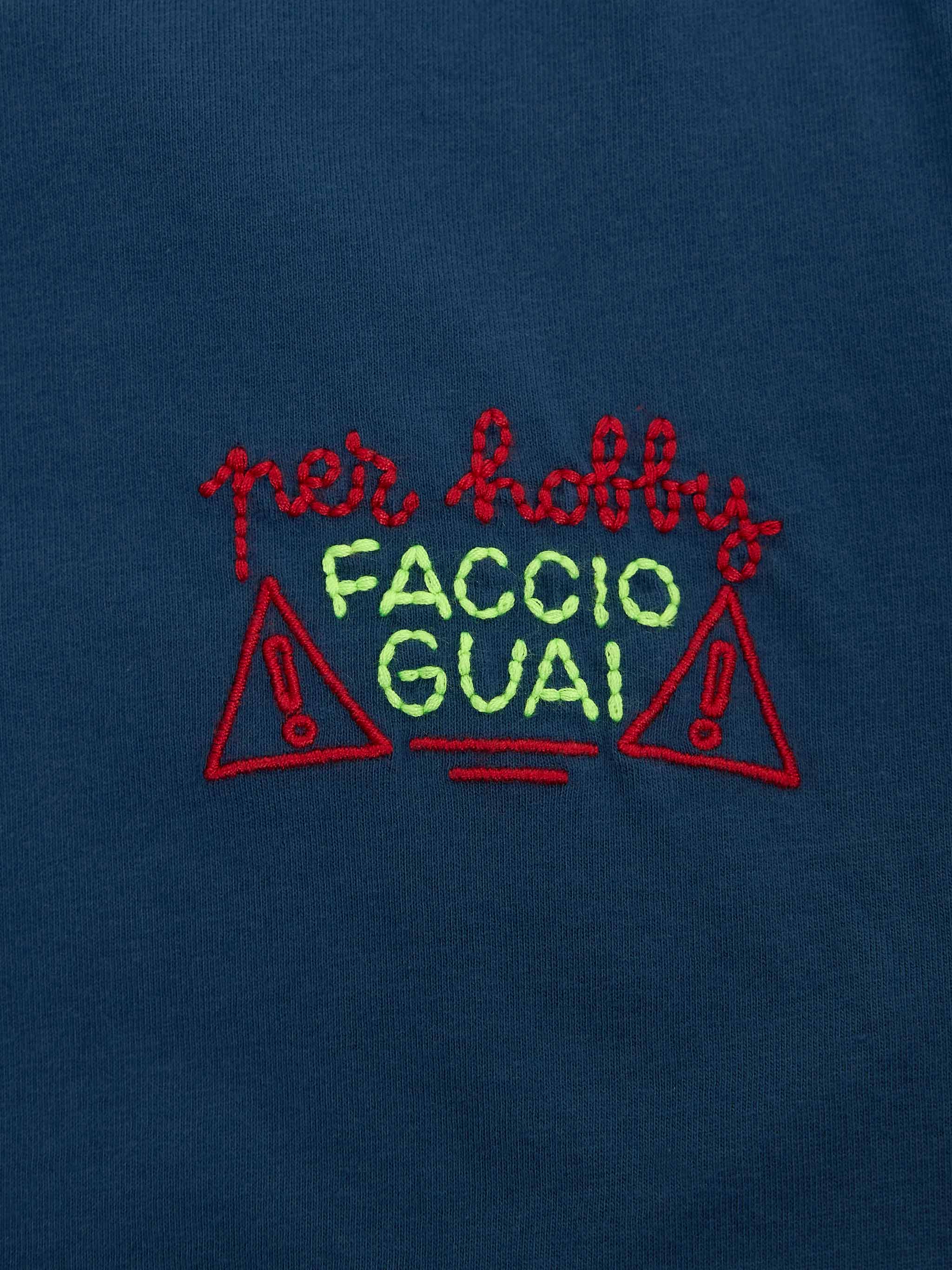 T-shirt da bambino in jersey di cotone Portofino Jr con ricamo Per hob
