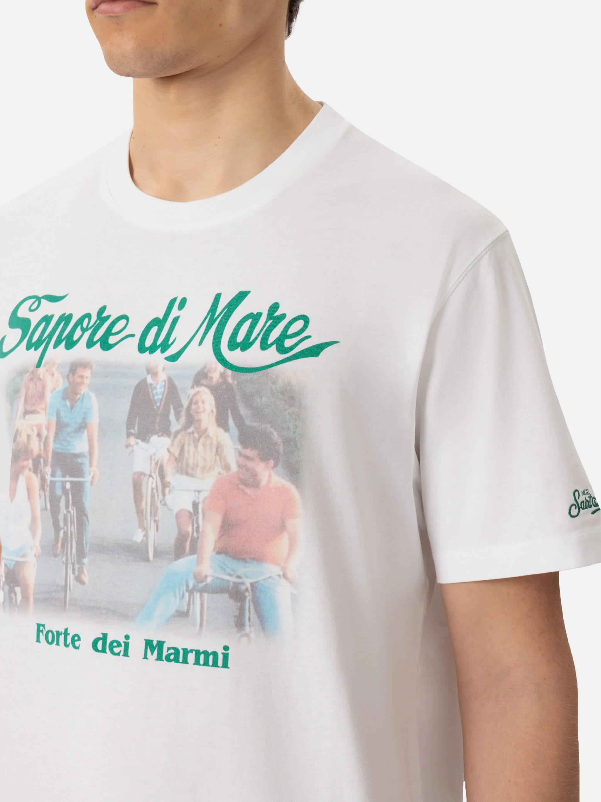 T-shirt Man in cotone con stampa 