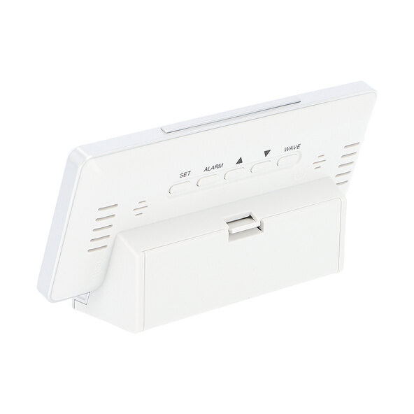 Digital DCF radio alarm clock, white
