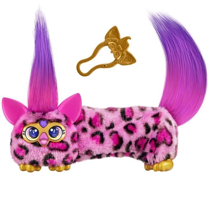 Furby DJ Furblets Kitt-Ee-Luv, mini elektronisch pluche speelgoed, kinderspeelgoed, 45 geluiden en muziekjes, geschikt voor kinderen vanaf 6 jaar.