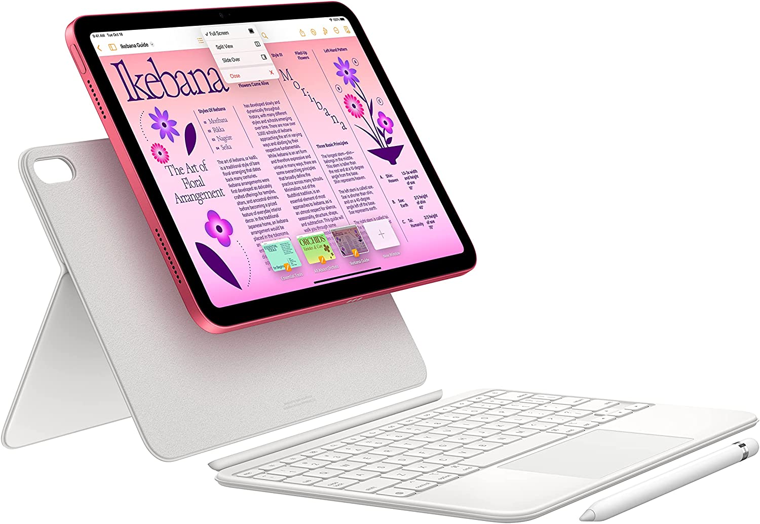 Apple iPad (10:e generationen): med A14 Bionic-chip, 10,9-tums Liquid Retina-skärm, Wi-Fi 6, 12 MP framkamera/12 MP bakkamera, Touch ID, batteritid som räcker hela dagen
