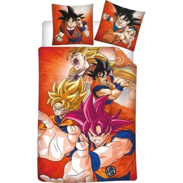 Dragon Ball Z - Children's Manga Bedding Set, Duvet Cover 140x200 cm, One Pillowcase 63x63 cm