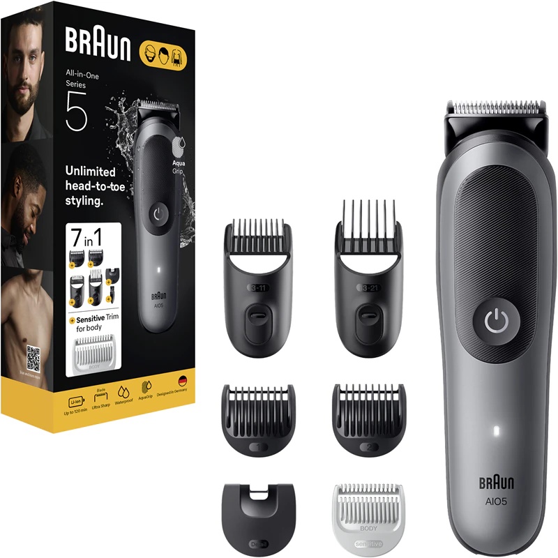 Braun All-In-One Series 5 AIO5520 7-v-1 komplet za nego las in telesa