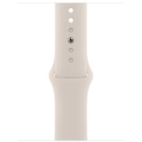 Apple Watch (Serie 8) 2022 GPS 41 mm - Aluminio Starlight - Correa deportiva ligera - Reacondicionado - Excelente estado