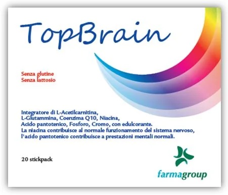 Topbrain Nahrungsergänzungsmittel für das Nervensystem, 20 Riegel