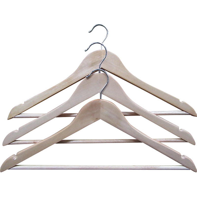 Perchas de madera para el hogar (paquete de 3)