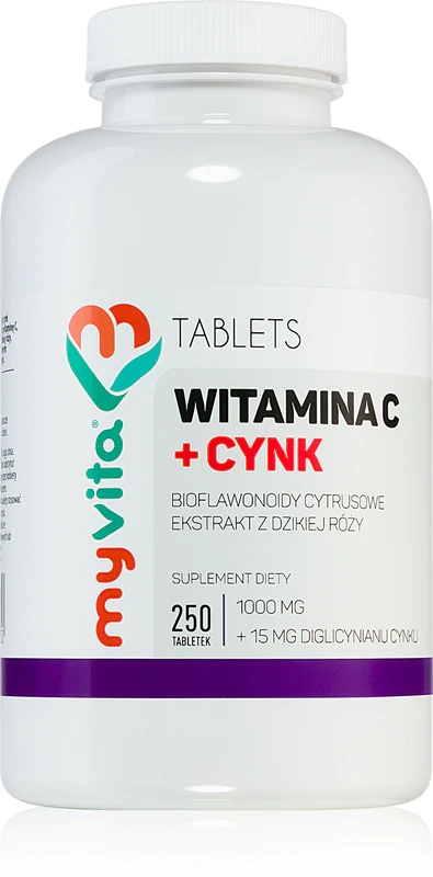 MyVita таблете за суплементацију витамином Ц + цинком за подршку имунолошком систему