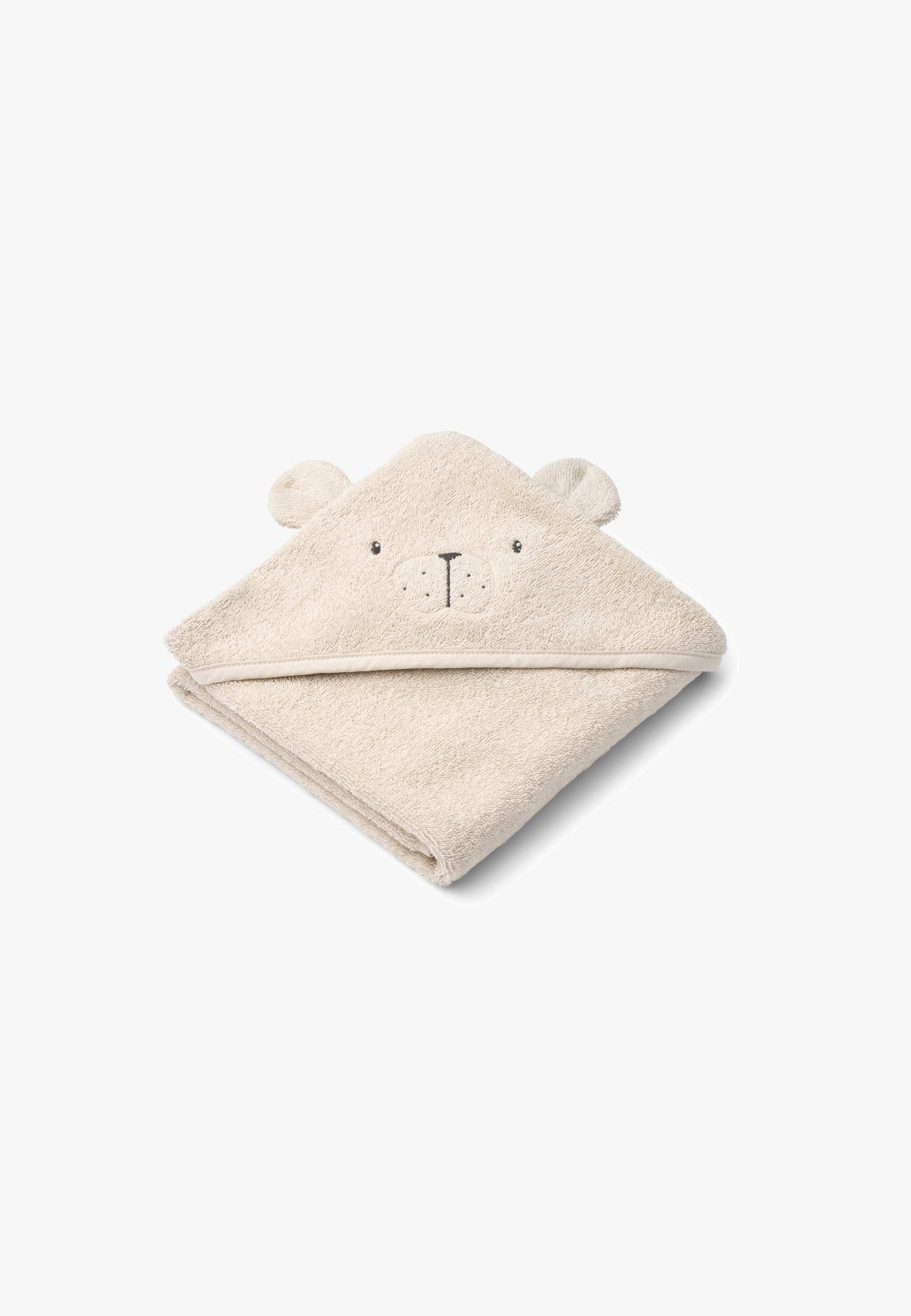 Liewood ALBERT POLARBEAR HANDDOEK MET CAPUCHON UNISEX - Badhanddoek - zandkleurig