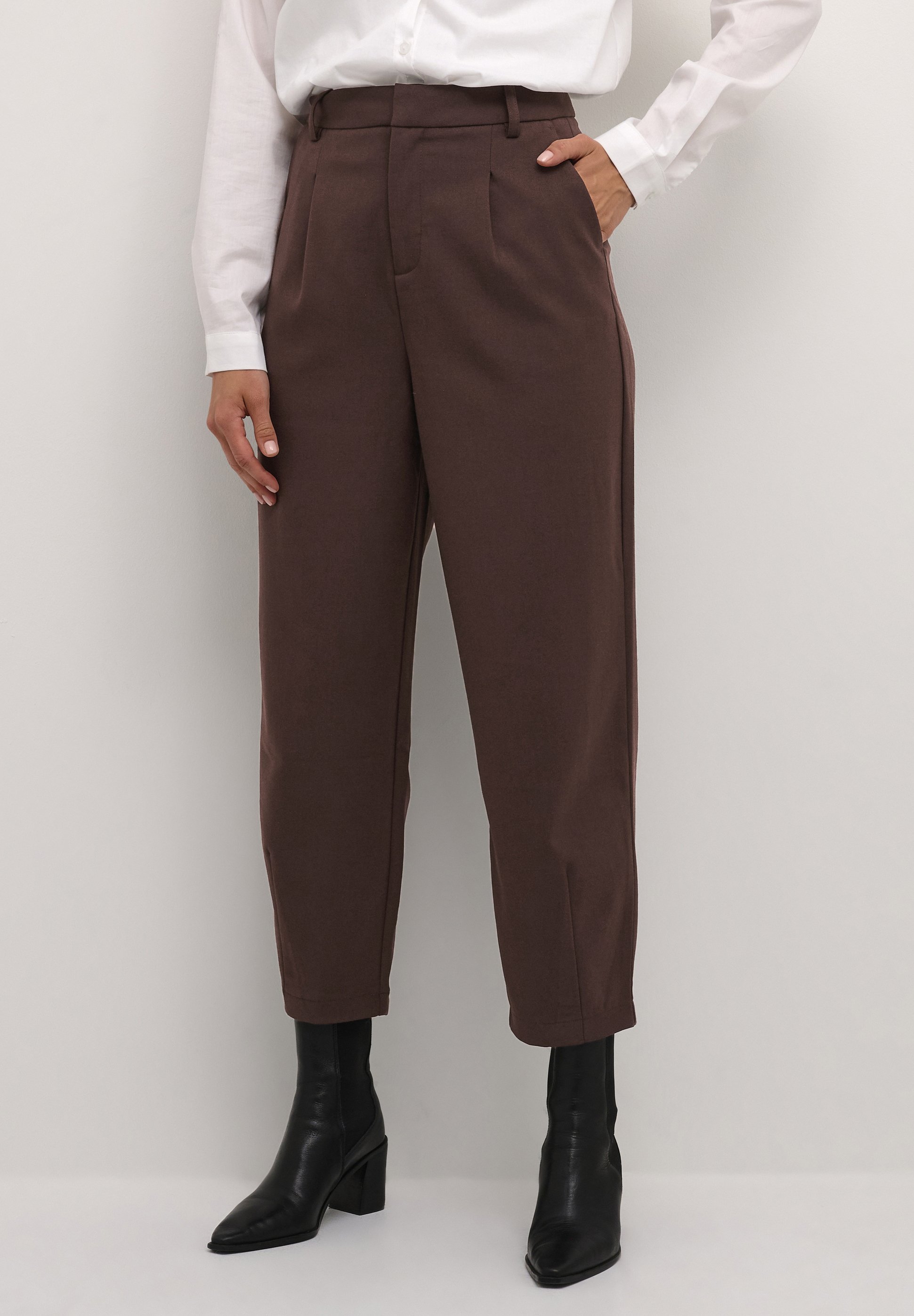 Kaffe MERLE SUITING - Bukse - java