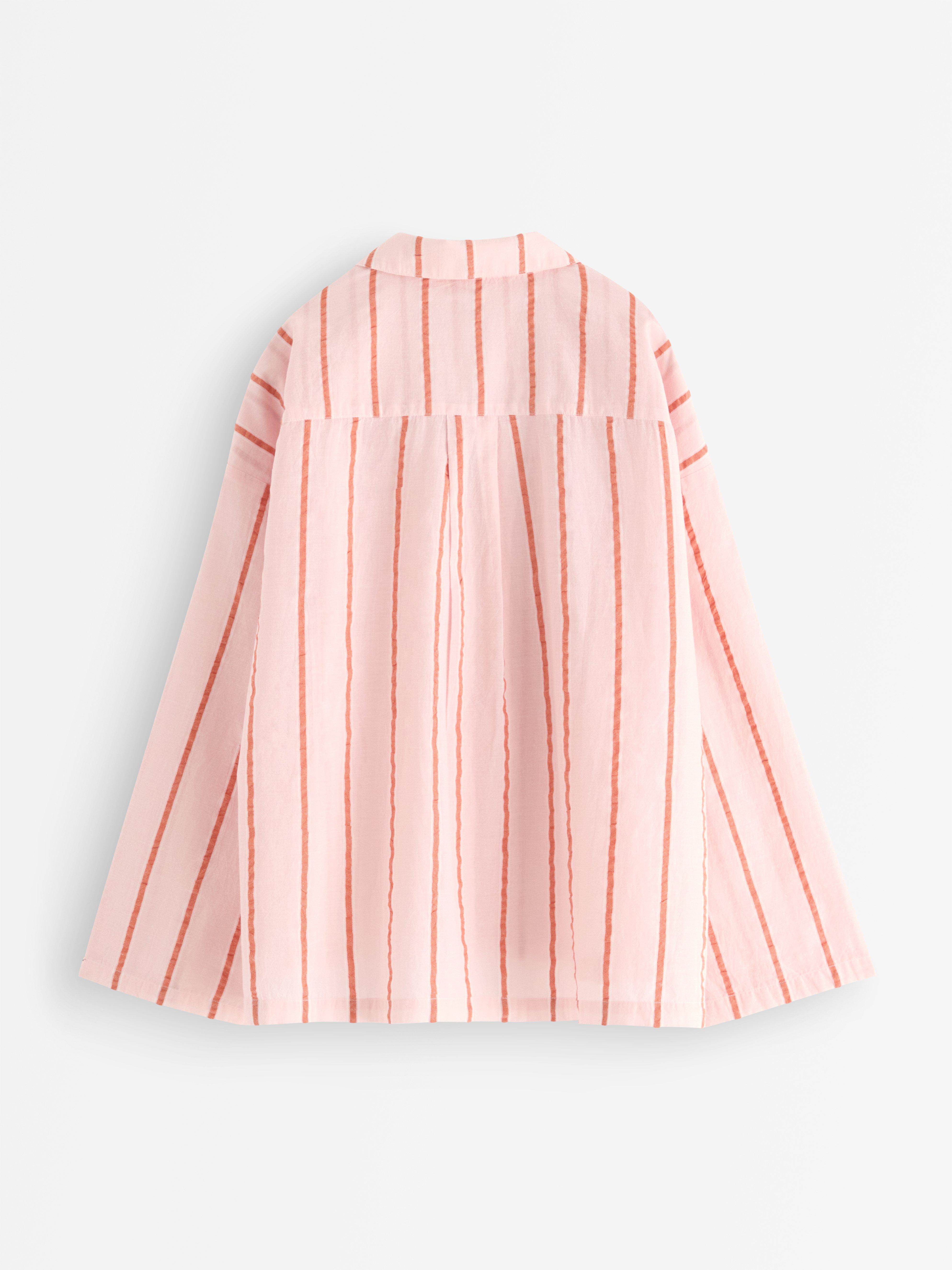 Nattskjorta i bäckebölja Light Pink