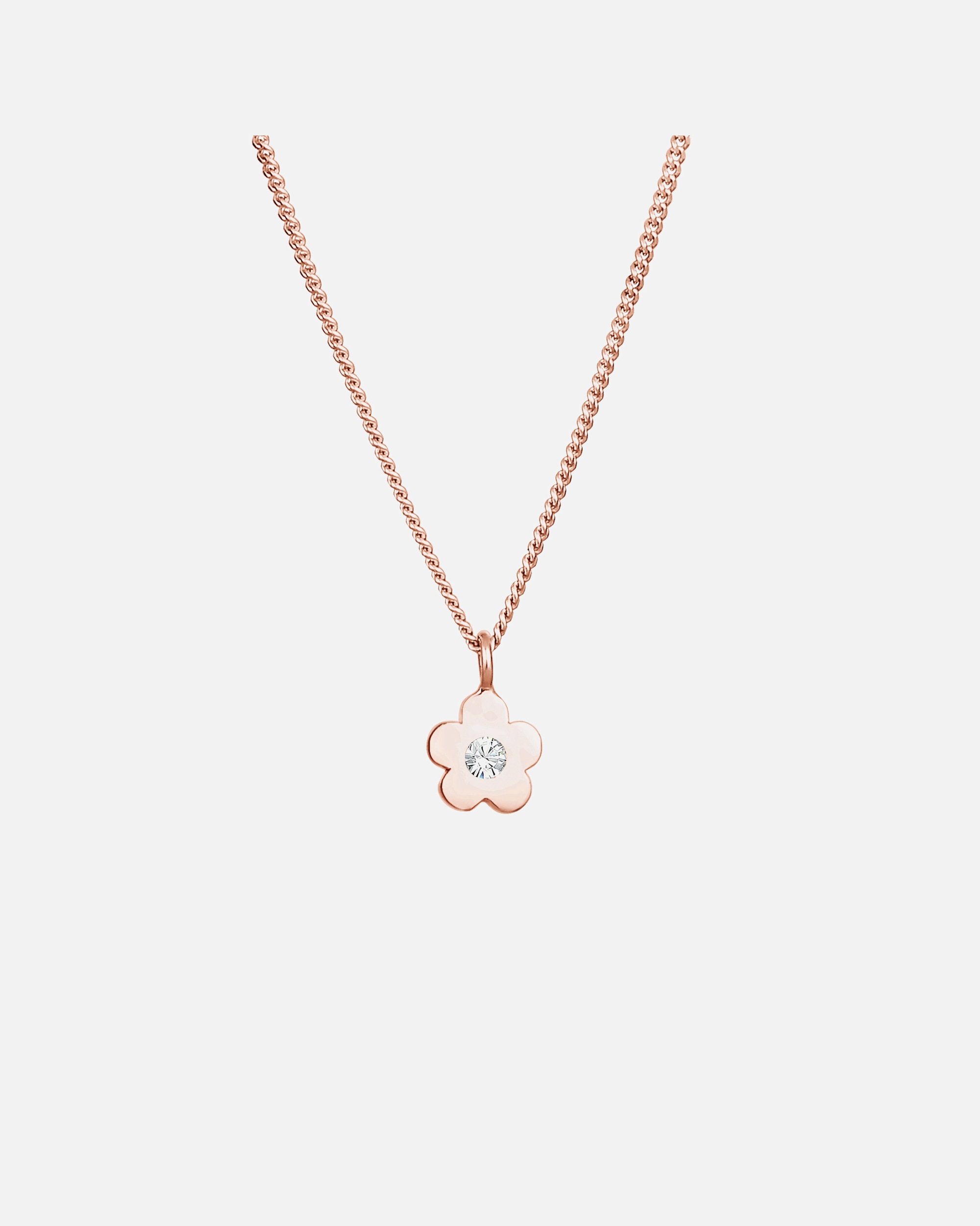 Elli Pendentif fleur d'enfant avec cristaux en 925/1000 argent massif