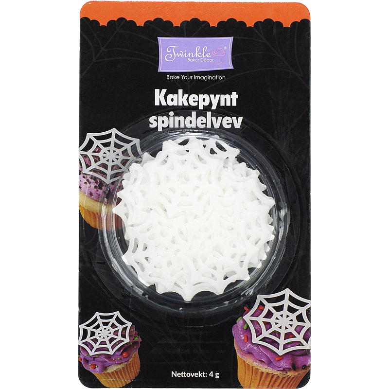 Twinkle Kagedekoration 4 g Edderkoppespind