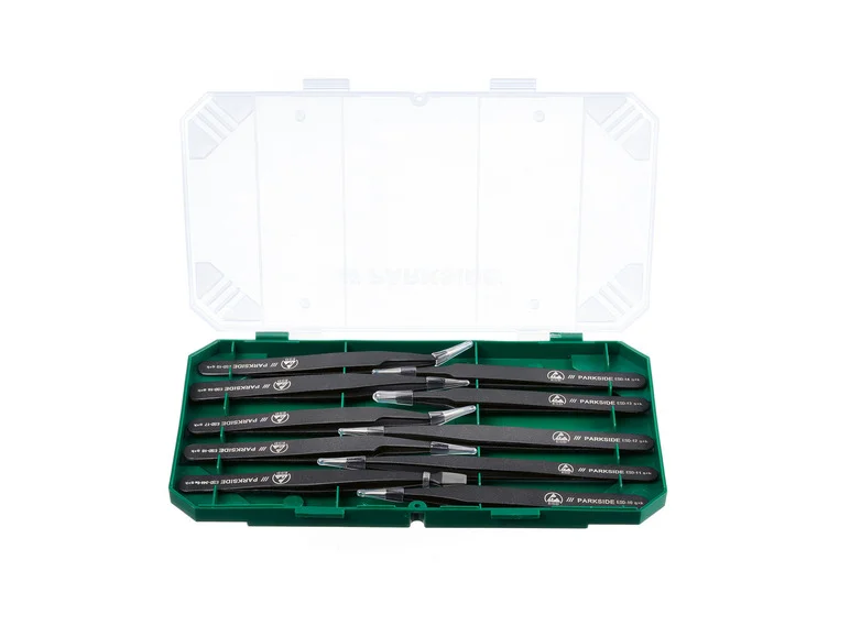 Conjunto de 10 pinças antiestáticas PARKSIDE®