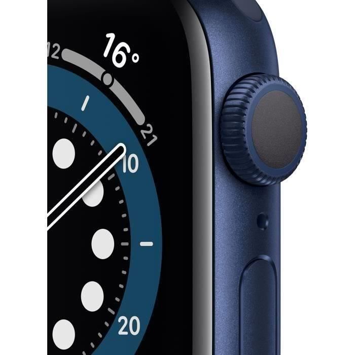 Apple Watch Series 6 GPS - 40mm Boîtier aluminium Bleu - Bracelet Bleu Intense (2020) - Reconditionné - Excellent état