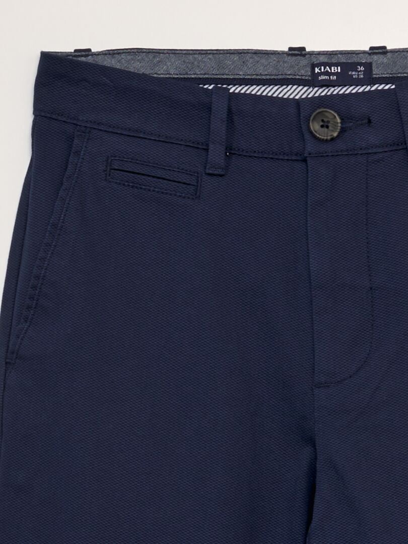 Calça chino de sarja - PRETA