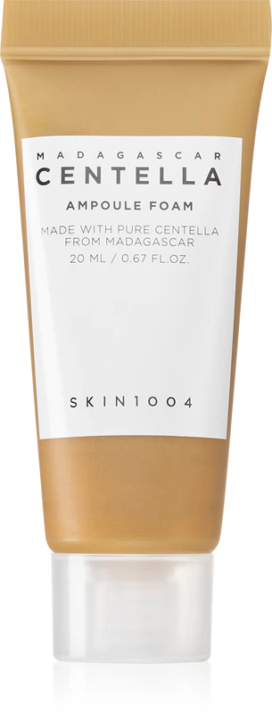 SKIN1004 Krémová čistiaca pena s ampulkami z madagaskarskej centelly pre citlivú pleť