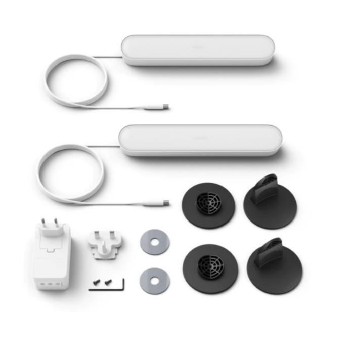Philips Hue Play Pack x2 – Weiß – Bluetooth-kompatible LED-Beleuchtung