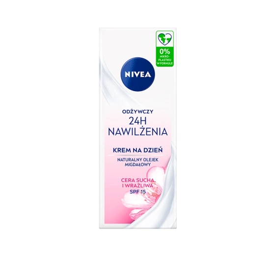 NIVEA 24h Nawilżenia odżywczy krem do twarzy na dzień SPF15 50 ml