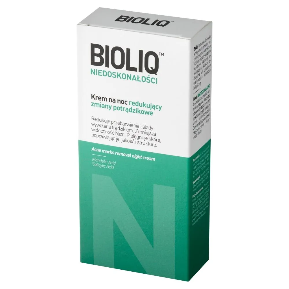 Bioliq Specialist Niedoskonałości Krem na noc redukujący zmiany potrądzikowe