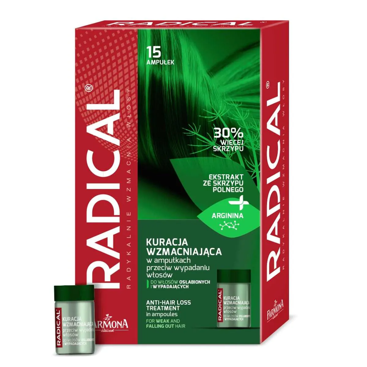 Radical kuracja wzmacniająca w ampułkach przeciw wypadaniu włosów 15x5ml