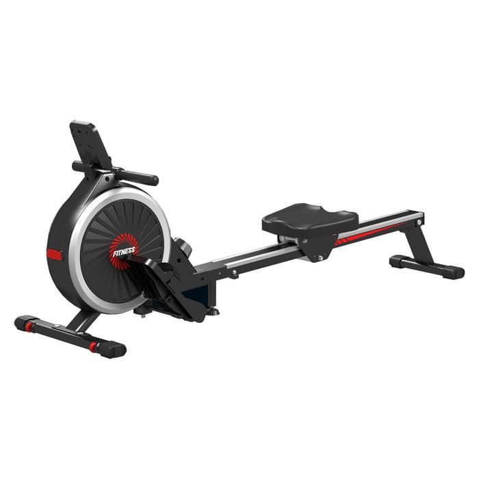 Vogatore da interno, portata massima 150 kg, silenzioso, magnetico, con schermo LCD, 16 livelli di resistenza, binario extra lungo