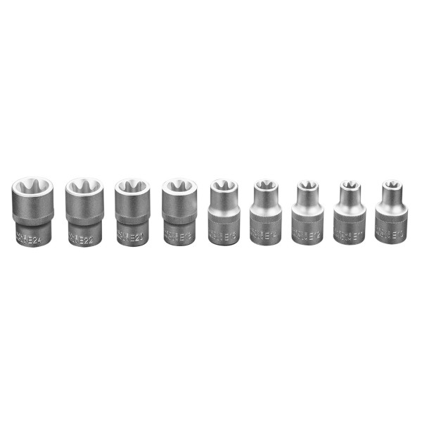 Klucze nasadowe 1/2 Torx zestaw 9szt NEO 08-649