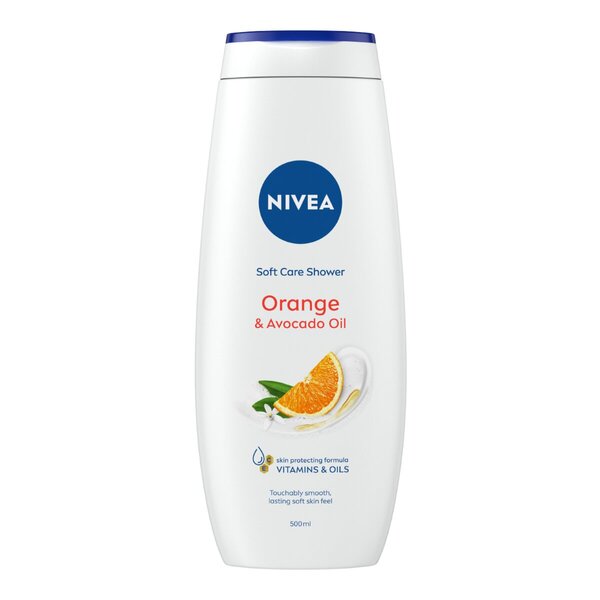 Gel de Banho NIVEA Soft Care Laranja e Óleo de Abacate<br>500ml - Pele normal