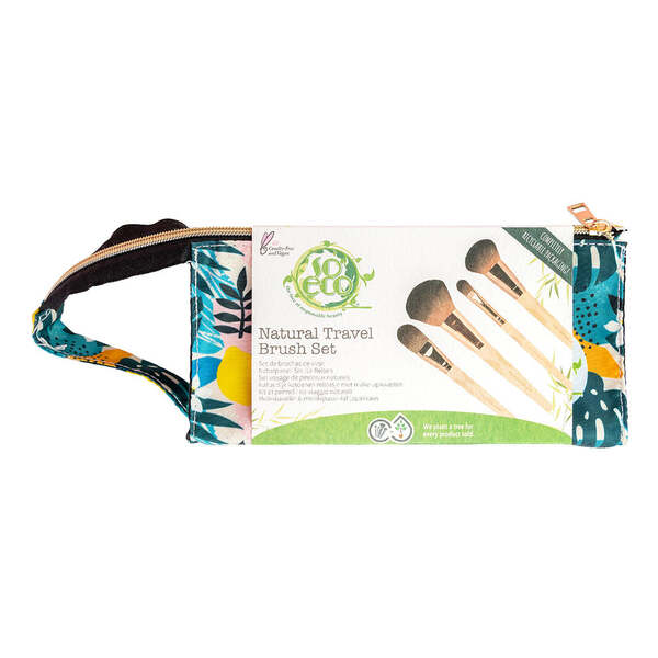 „So Eco Natural“ kelioninių šepetėlių rinkinys