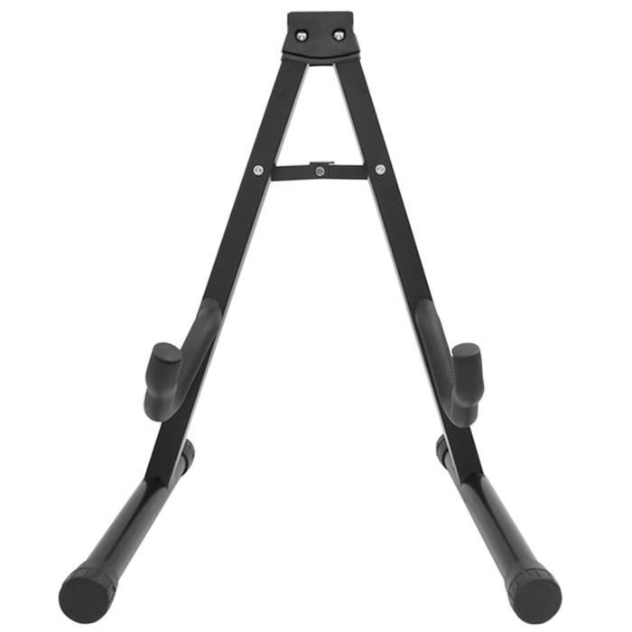 Soporte de guitarra negro, trípode de suelo, ajustable en forma de A para guitarras acústicas, eléctricas, clásicas y bajos.