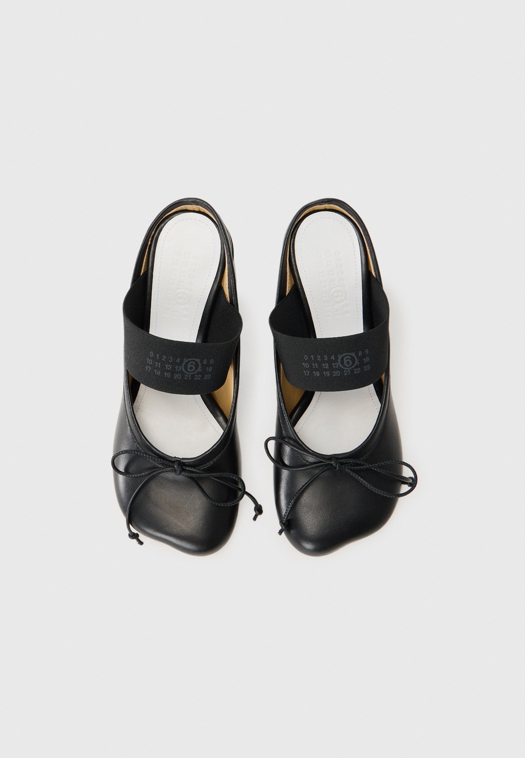 MM6 Maison Margiela muiltjes met hak - zwart
