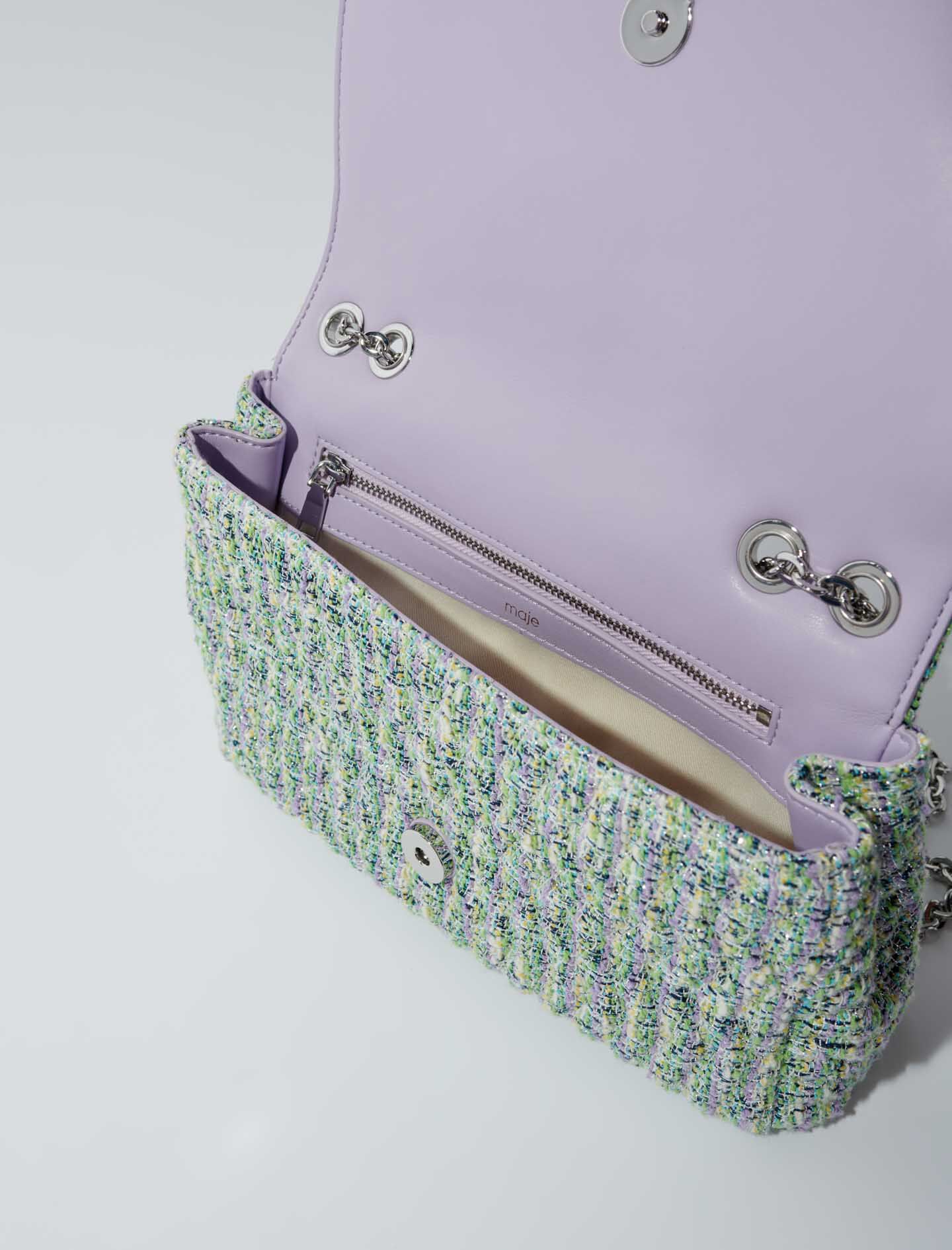 Clover Tweed Chain Bag - Multicolor