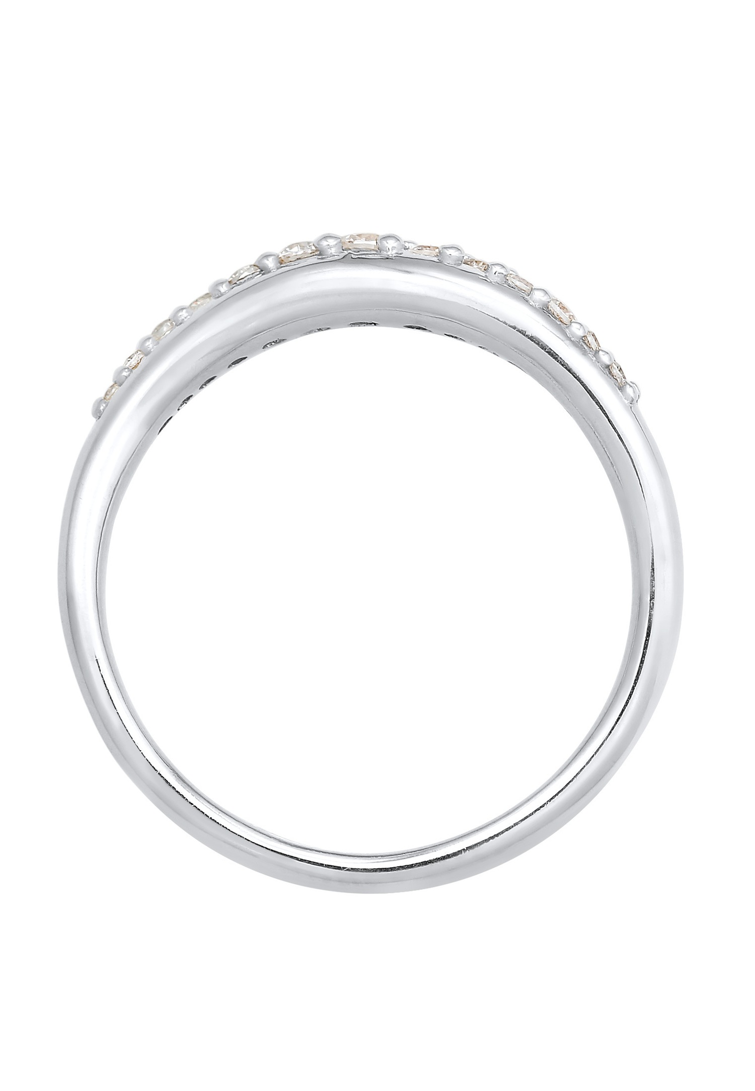 Elli Femmes Piles Courbes Élégant avec cristaux de zirconium en argent sterling 925