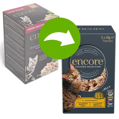 Vícebalení kapsiček Encore Cat Jelly 20 x 50 g